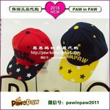 paw in paw韩国专柜正品代购2016春款男女童棒球鸭舌帽PPAC64101U