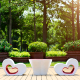 现代家居创意草坪桌椅花园庭院创意咖啡桌雕塑摆件婚庆工艺品装饰