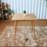 全实木简约方形餐桌小户型日式餐桌椅组合环保白橡木客厅实木家具
