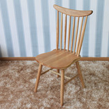 白橡创意实木餐椅北欧简约现代靠背椅子小户型全实木餐桌椅组合