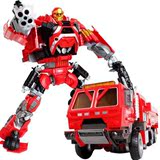 2016汽车人钢锁机器人儿童玩具声光探长救援火警变形金刚模型专区