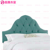 美式布艺软包创意床头靠垫简约时尚多色可选床头架定制特价床头板