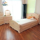 厂家直销批发实木儿童床 单人床 简约现代儿童床 可定制加工