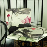 中式家居布艺单椅椅垫红木沙发垫坐垫飘窗垫尺寸可定做 沙发坐垫