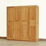 实木衣柜卧室家具二门三门四门门橡木大衣橱简约现代中式大衣柜