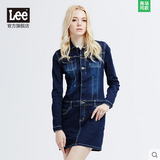 LEE专柜正品代购2015秋冬新款女牛仔全身连体连衣裙L14403H16Z57