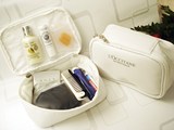 国航欧舒丹白色化妆包多功能收纳包手拿包洗漱整理袋旅行包中包