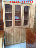 柏木书柜成都 实木酒柜家具玻璃储物柜2门  3门1.2 米5门2米组合