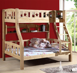 新西兰松木儿童床子母床上下床高低床双层床全实木母子床梯柜订做
