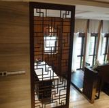 中式铁艺隔断客厅玄关屏风创意时尚镂空雕花咖啡厅酒店铁艺隔断墙