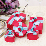 盒约 新品结婚喜糖盒创意喜糖盒子马口铁欧式婚礼用品糖盒