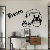 龙猫亚克力3d立体墙贴儿童房客餐厅走廊玄关卧室装饰自粘贴画