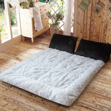 韩式床垫 小清新地垫 纯白色床褥子 加厚铺垫榻榻米垫子1.5X2m