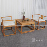 老榆木新中式家具现代简约中式圈椅酒店会所家具定制客厅实木家具