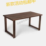 促销美式实木复古吧台桌餐桌现代简约小户型餐桌椅组合边桌玄关