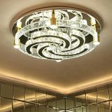 圆形气泡柱水晶灯 现代简约大气客厅灯LED吸顶灯创意卧室餐厅灯具