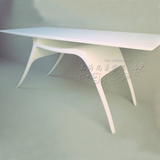 烤漆书桌白色钢琴烤漆电脑桌现代简约家用写字台创意办公桌特价