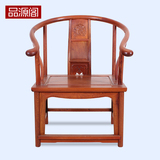 红木家具缅甸花梨木圈椅中式实木太师椅大果紫檀茶椅仿古办公椅