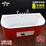 浴缸冲浪按摩独立欧式浴缸家用亚克力浴缸成人浴盆浴池1.0-1.7米
