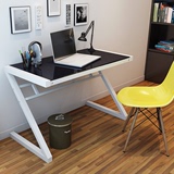 创意钢化玻璃电脑桌台式家用简易电脑桌简约现代办公桌个性写字桌