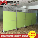 北京办公家具活动屏风厂家定制可移动折叠屏风玻璃高隔断墙挡光板