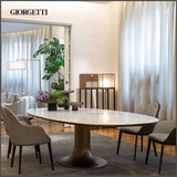 Giorgetti意大利进口家具现代风格餐桌艺术设计大理石餐桌