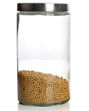 新品超大号无铅玻璃密封罐圆形储物罐茶叶罐干果零食瓶