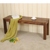 北欧宜家日式胡桃木纯实木餐凳 简约长条凳餐凳长凳子换鞋凳