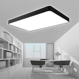 铝材现代简约LED吸顶灯长方形客厅灯创意卧室书房餐厅平板吸顶灯