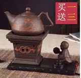 陶然炉 玻璃煮茶器 电热板烧水茶壶陶瓷紫砂茶具茶壶电子功夫茶炉