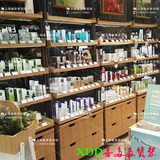 生态板木纹化妆品展示柜韩国护肤品货架面膜柜免漆板陈列柜高柜