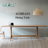 多点 欧式餐桌简约现代实木长方桌子北欧设计师创意咖啡桌