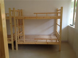 厂家直销实木床1.2米松木上下床原木色成人双层床可定做尺寸