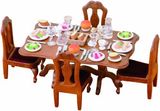 日本Epoch 森林家族 Sylvanian Families 派对套装 餐桌餐椅食玩