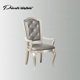 欧式新古典实木餐椅 美式现代真皮软包餐椅 高档全屋家具定制