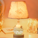卧室台灯浪漫温馨欧式陶瓷装饰床头灯创意简约现代婚庆结婚礼物
