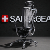 瑞士军刀 高端龙纹椅子电脑椅 网布办公椅 人体工学可躺老板椅61
