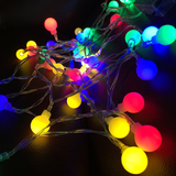LED小彩灯圆球灯闪灯电池串灯 圣诞婚庆节日装饰户外星星新年灯串