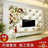 3d大型无缝壁画卧室床头客厅沙发电视背景墙纸优雅百合立体软包