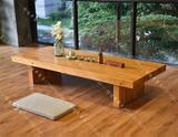 客厅实木茶几简约现代中式大小户型仿古家具长方形功夫矮桌子组装