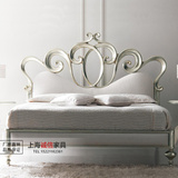 美式简欧实木床1.5米法式公主床床新古典雕花床双人床1.8米婚床