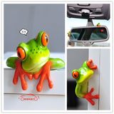 汽车贴改装潢节操蛙后视镜车内车外装饰用品动物摆件3D立体青蛙贴