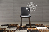 定制皮布欧式软包餐椅 客厅现代简约实木餐椅高档设计师休闲椅子