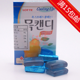 韩国进口乐天冰薄荷润喉糖清凉薄荷糖果38g