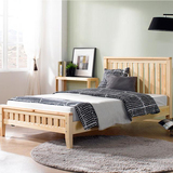 包邮实木床白色韩式现代简约1.5m 1.8米双人床松木成人高箱储物床