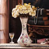 美式陶瓷花瓶家居摆件客厅插花器电视柜玄关台花器装饰品新房包邮
