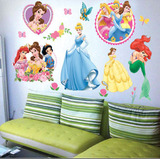 白雪芭比公主贴纸幼儿园墙贴可爱主题卡通儿童卧室客厅贴纸