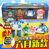 韩国升级版变形珀利警车汽车机器人波利警察救援队儿童变型玩具