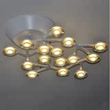 LED餐厅卧室客厅创意白色透明繁星吊灯 意大利现代简约梅花艺术灯
