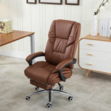 电脑椅家用时尚老板椅子真皮座椅办公椅转椅按摩可躺椅大班椅特价